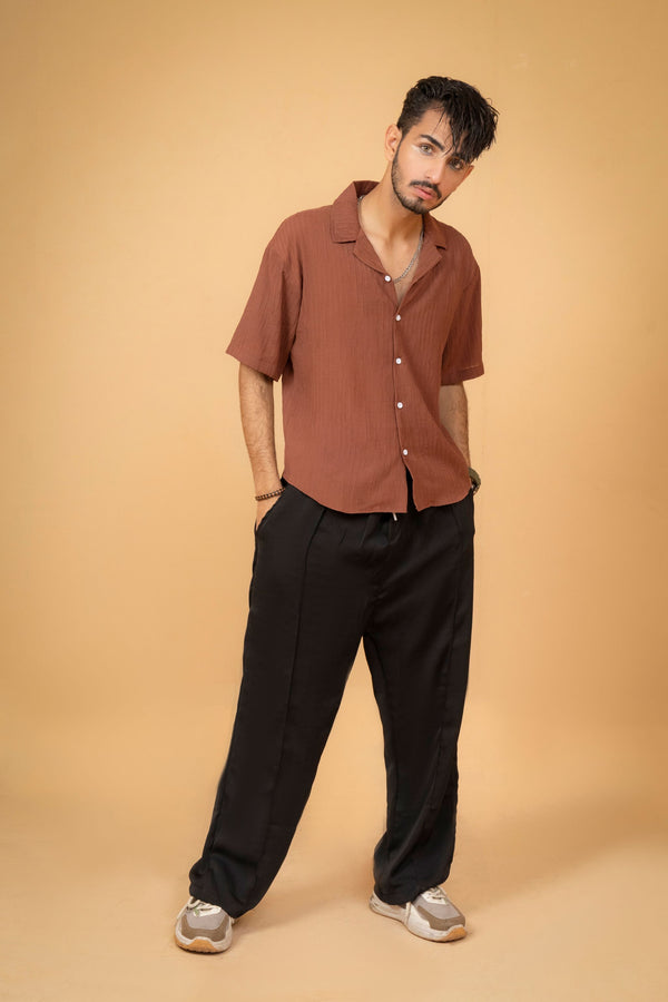 Terracotta Camp Collar Shirt